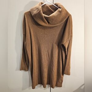 Gap Womans XS Brown Cowl Neck Pullover Tunic